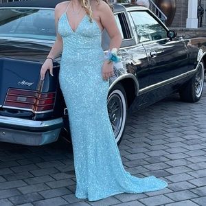 Beautiful sequined prom dress